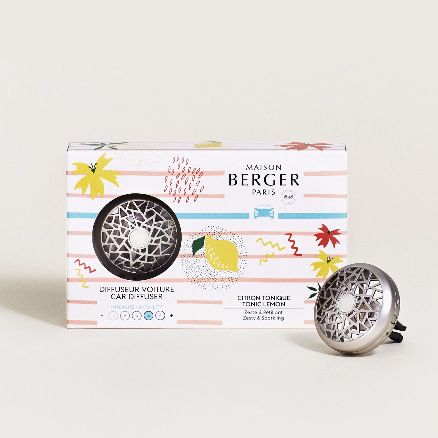 Tonic Lemon Riviera Car Diffuser Set