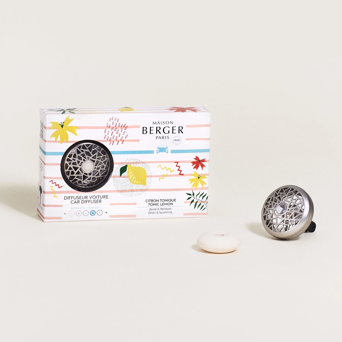 Tonic Lemon Riviera Car Diffuser Set