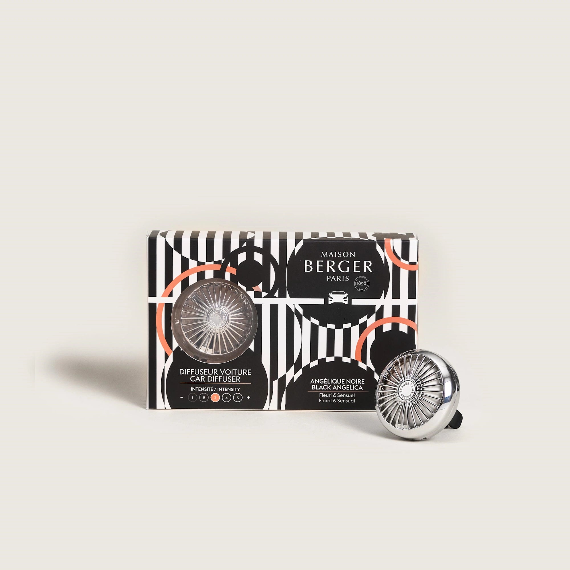 Illusion Black Angelica Maison Berger Car Diffuser Gift Set