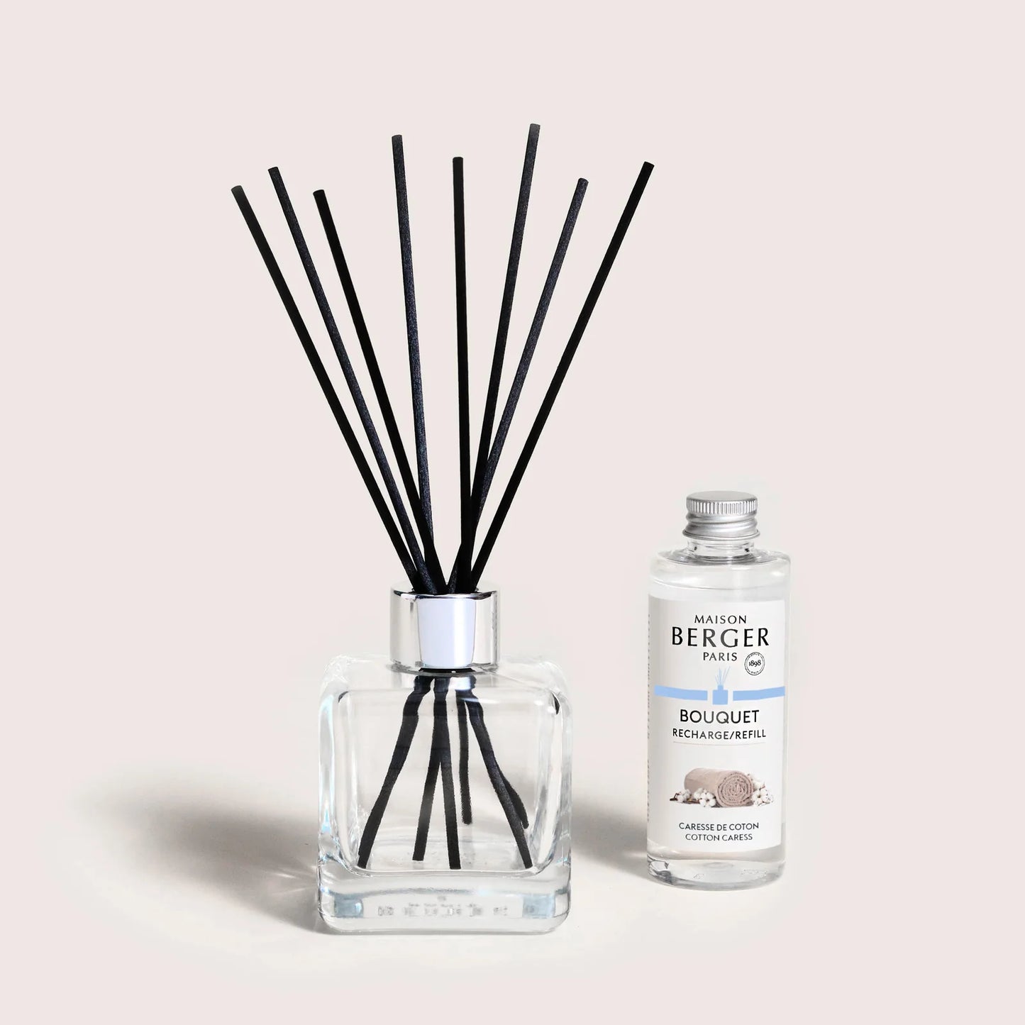 Cotton Caress Clear Cube Scented Bouquet Diffuser