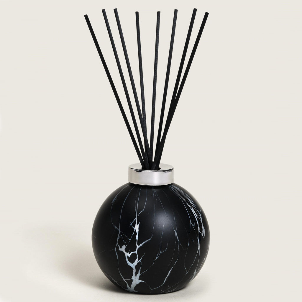 Black Marbled Scented Bouquet Diffuser Gift Set