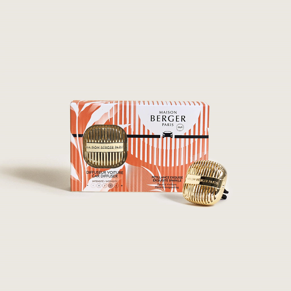 Cannelo Gold Exquisite Sparkle Car Diffuser Gift Set