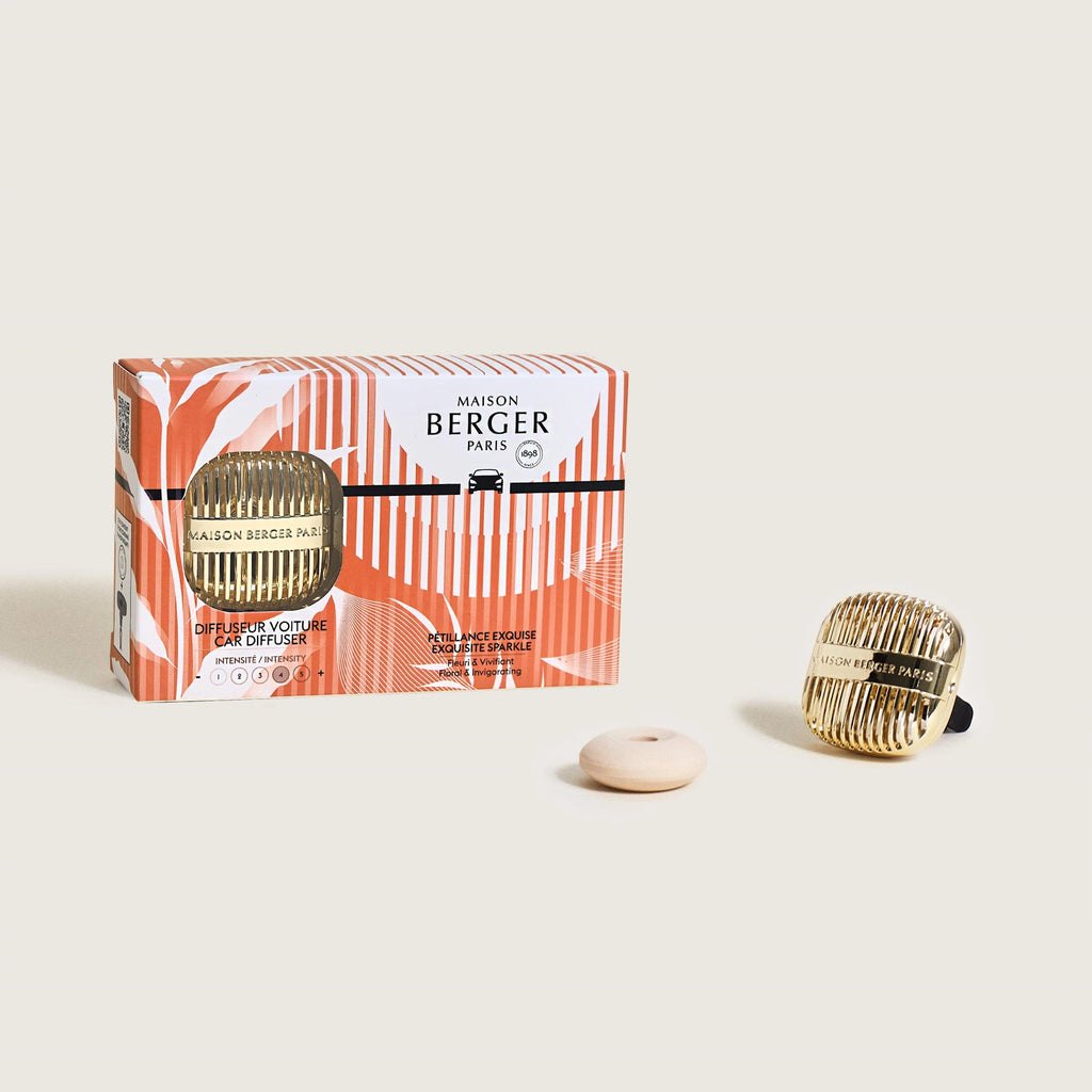 Cannelo Gold Exquisite Sparkle Car Diffuser Gift Set