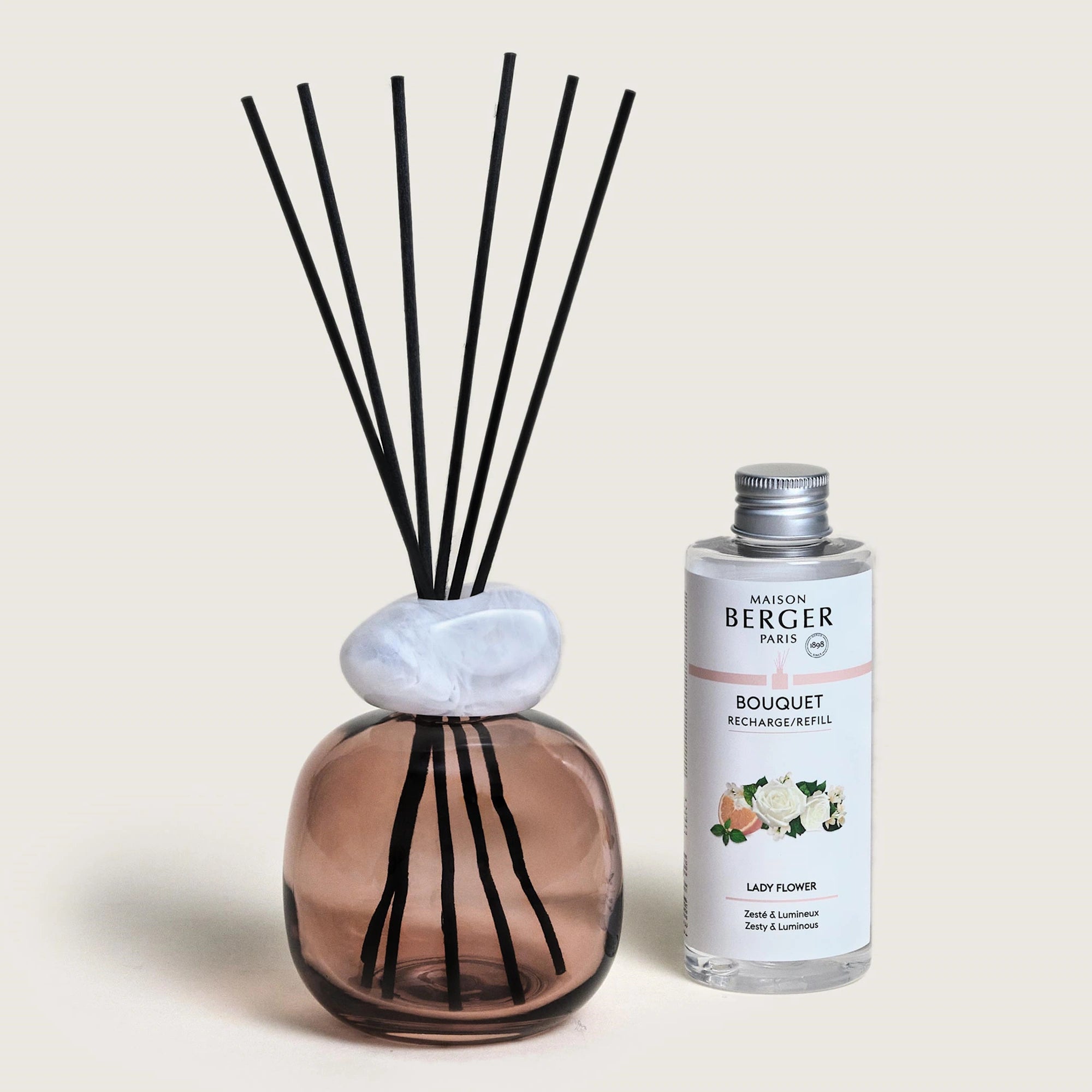 Plum Mineral Scented Bouquet Diffuser Gift Set