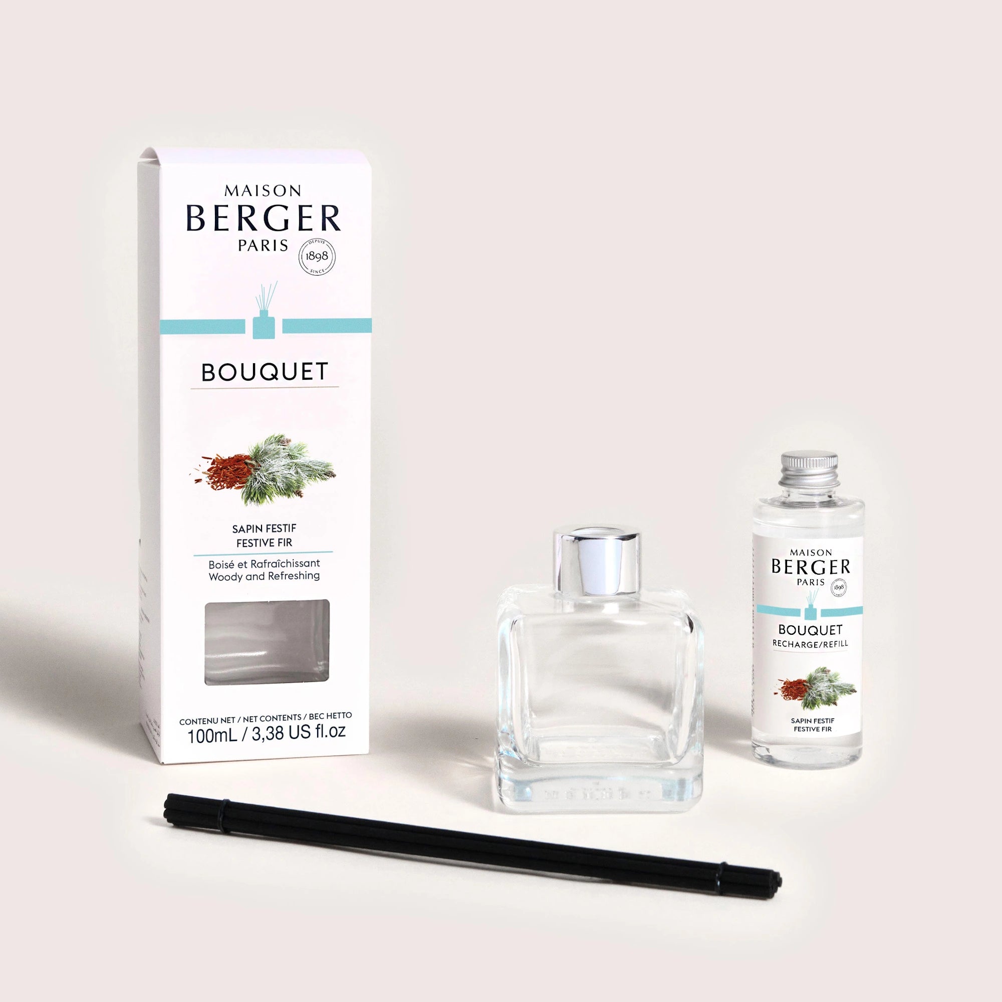 Festive Fir Clear Cube Scented Bouquet Diffuser