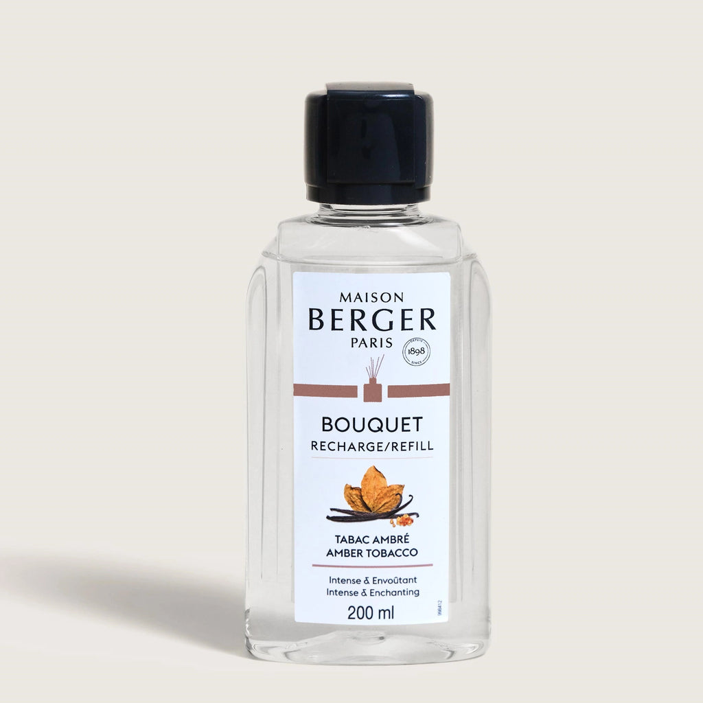 Amber Tobacco Scented Bouquet Diffuser Refill 200ml - Maison Berger Paris