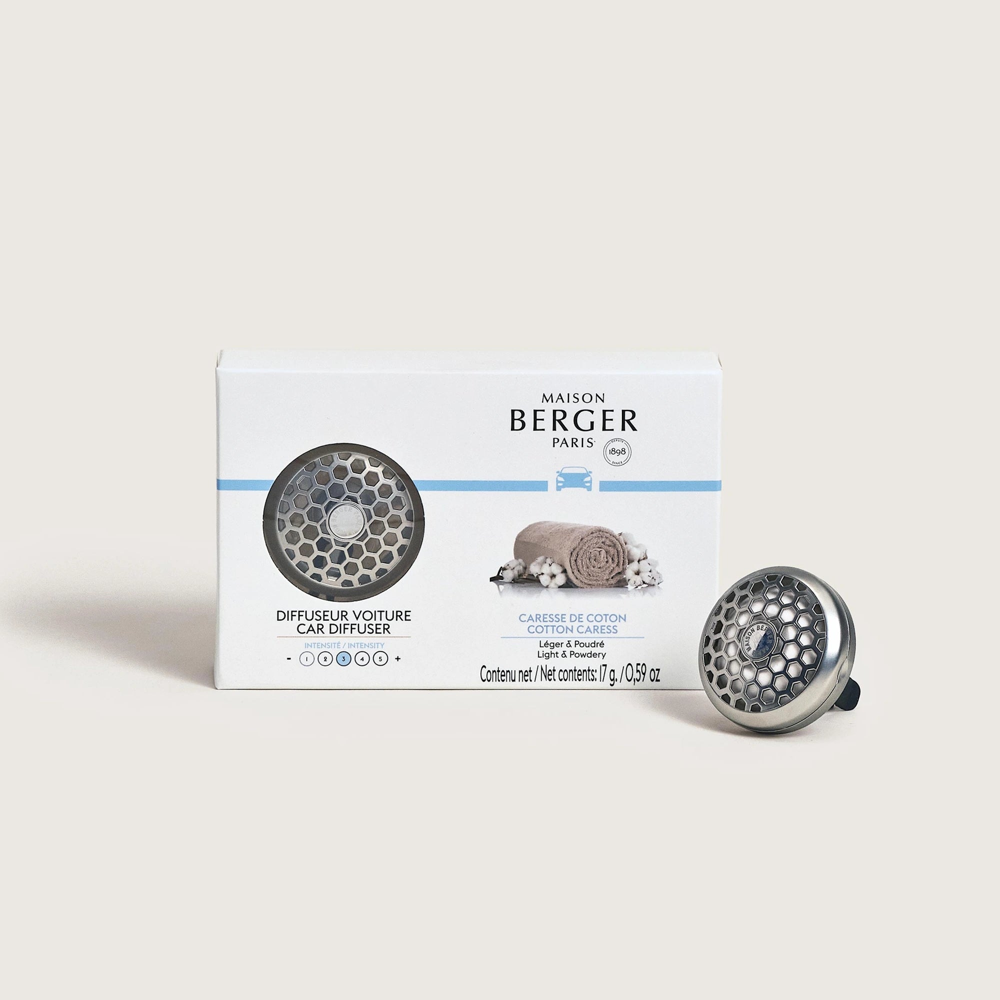 Cotton Caress Car Diffuser Gift Set