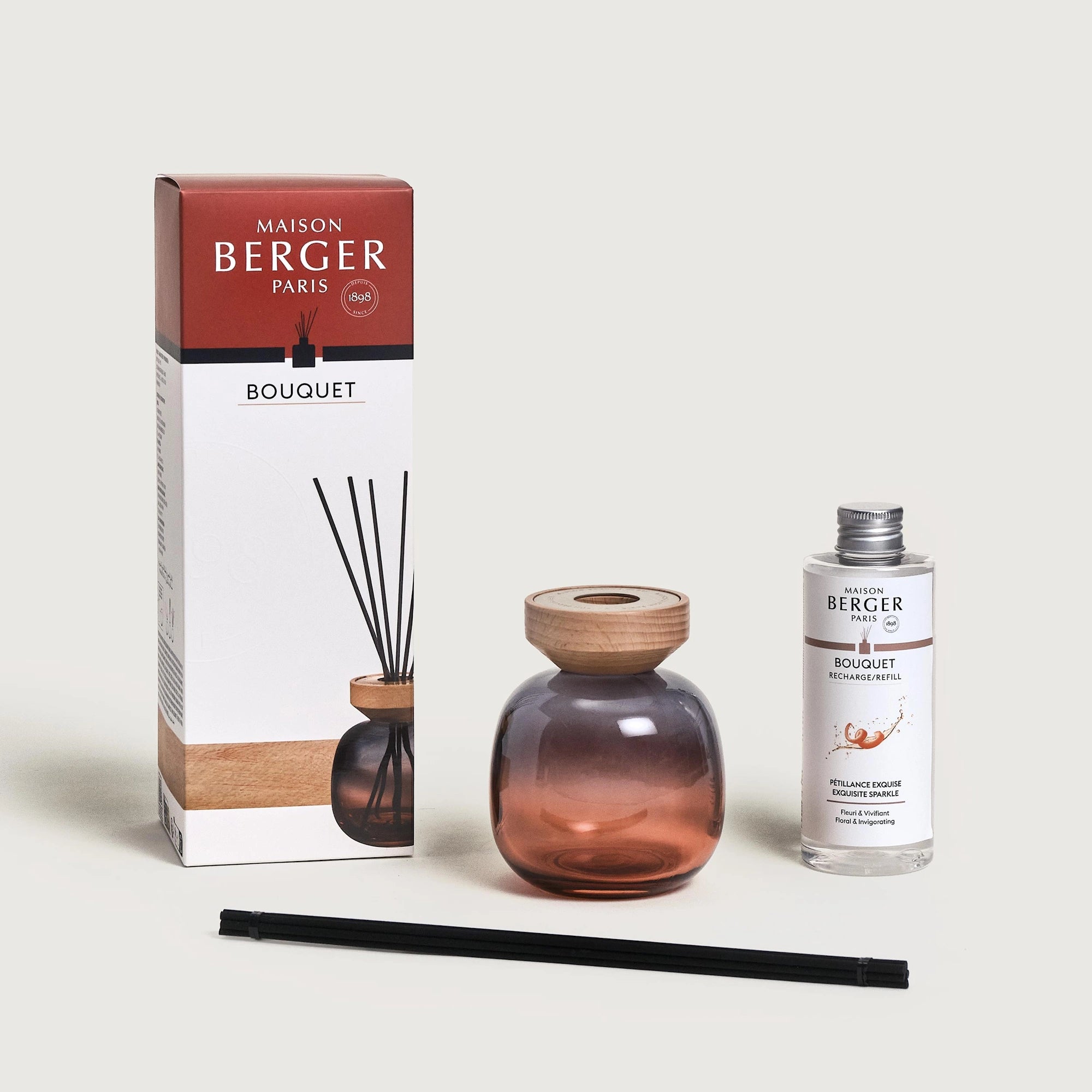 Exquisite Sparkle Wood Scented Bouquet Diffuser Gift Set