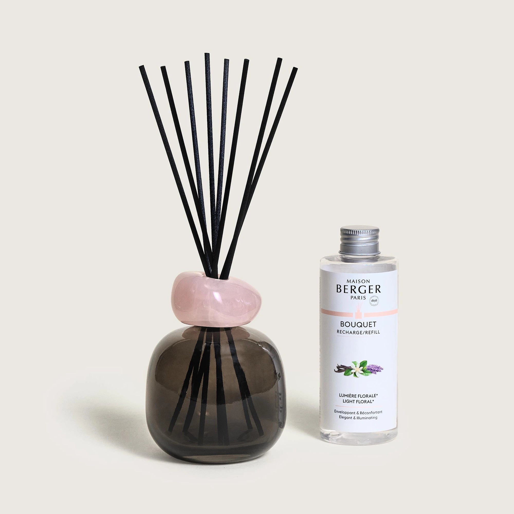 Black Quartz Mineral Scented Bouquet Diffuser Gift Set