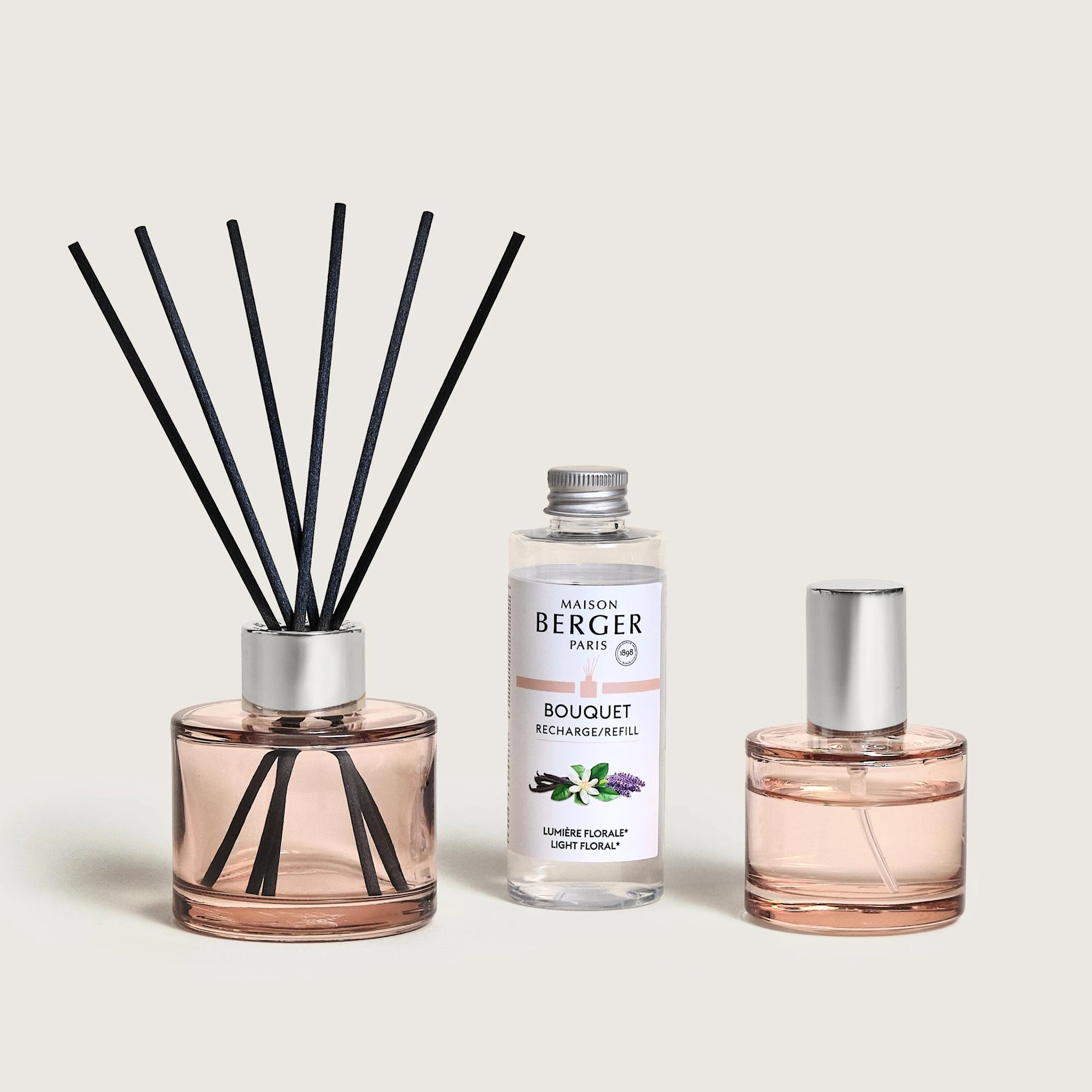 Ophelia Light Floral Mini Bouquet & Home Spray Duo Gift Set