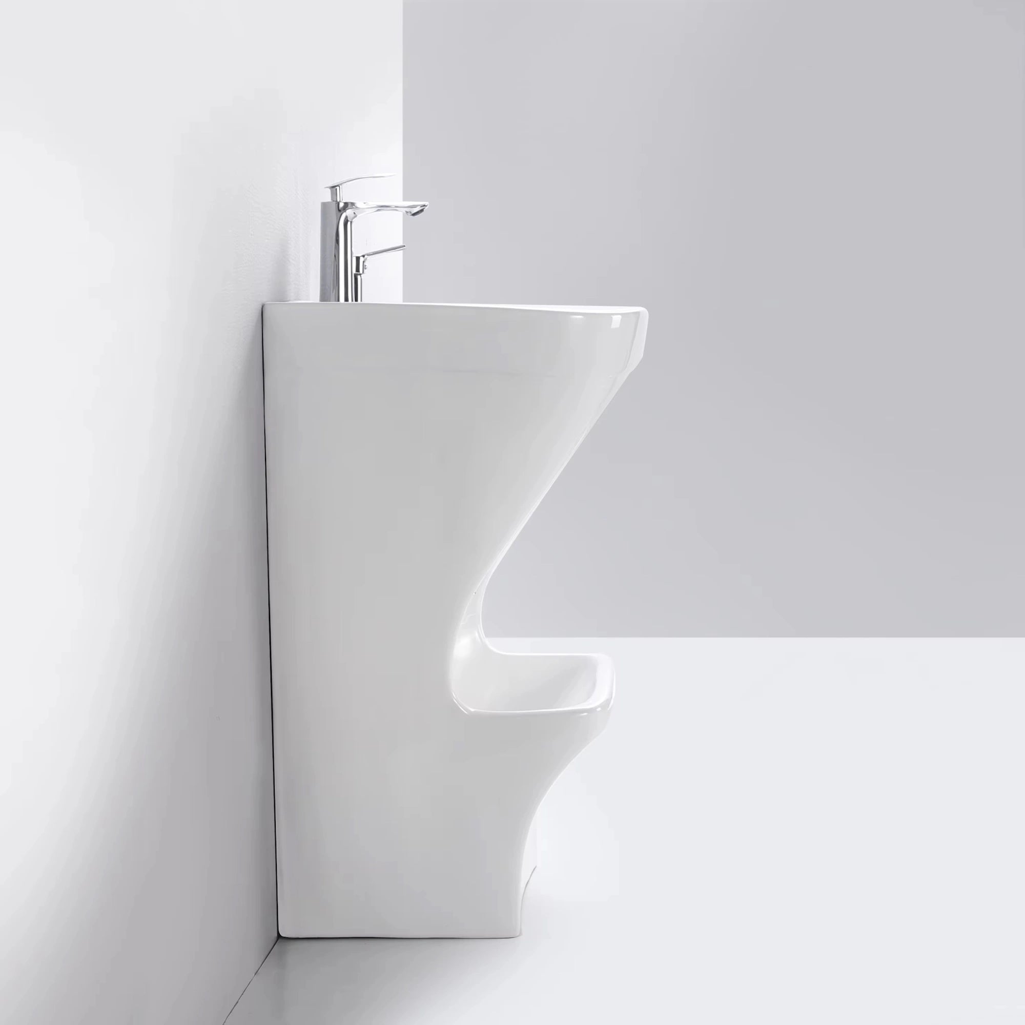 Classic Wudu Wash Dual Level Pedestal Basin