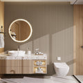Aluvo Half Round Taupe Waterproof Wall Panel