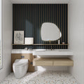 Aluvo Curved Slats Navy Waterproof Wall Panel