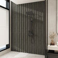 Aluvo LS Slats Black Wood Waterproof Wall Panel