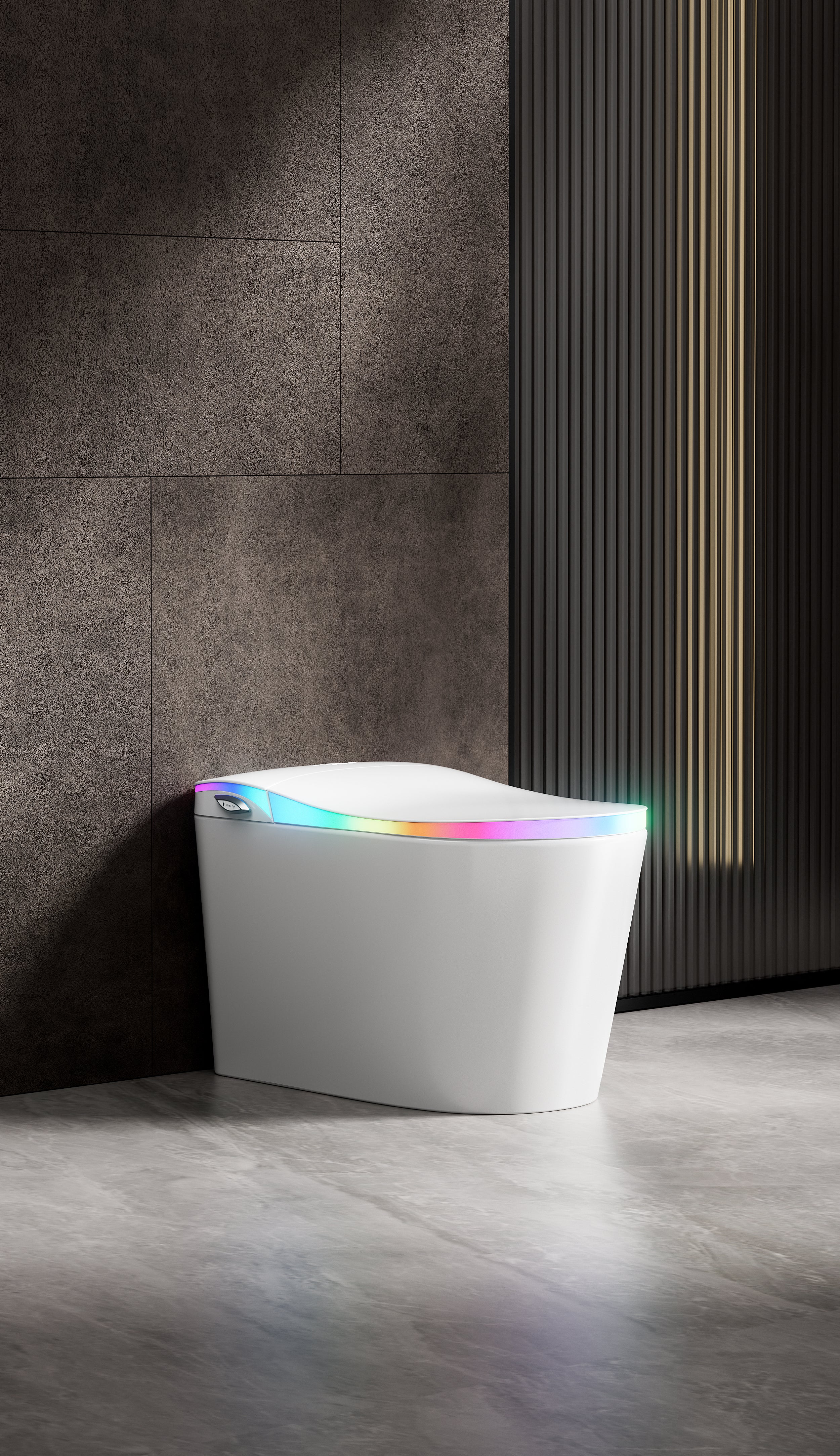 Niji Shima Rainbow Stripe Japanese Style Smart Toilet & Bidet