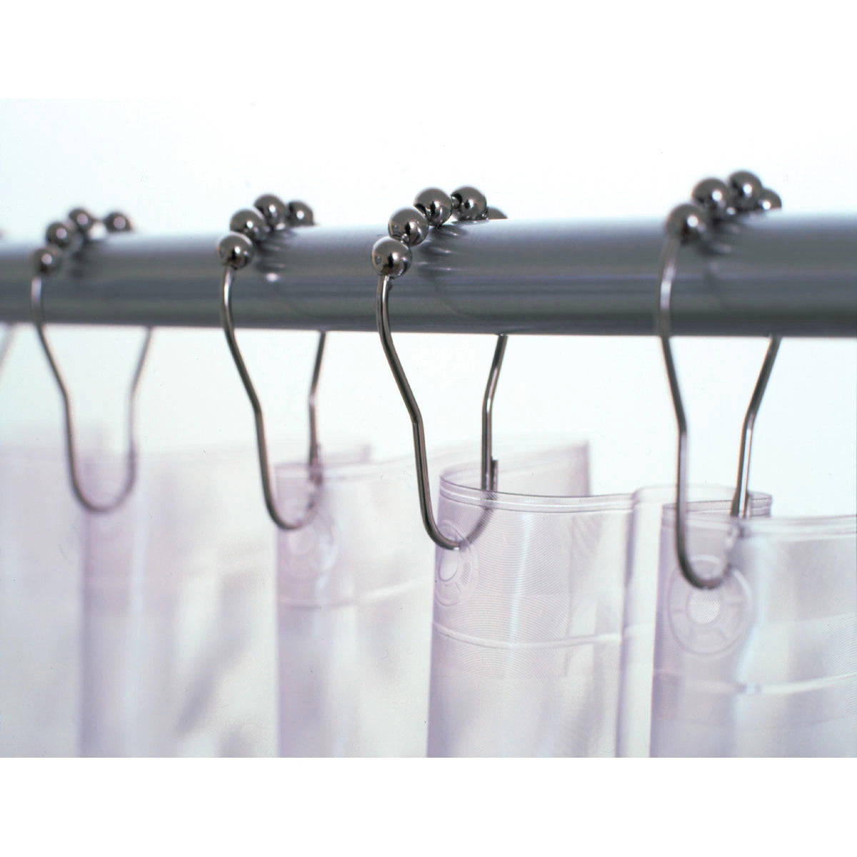 Euroshowers Metal Rollerball Shower Curtains Rings