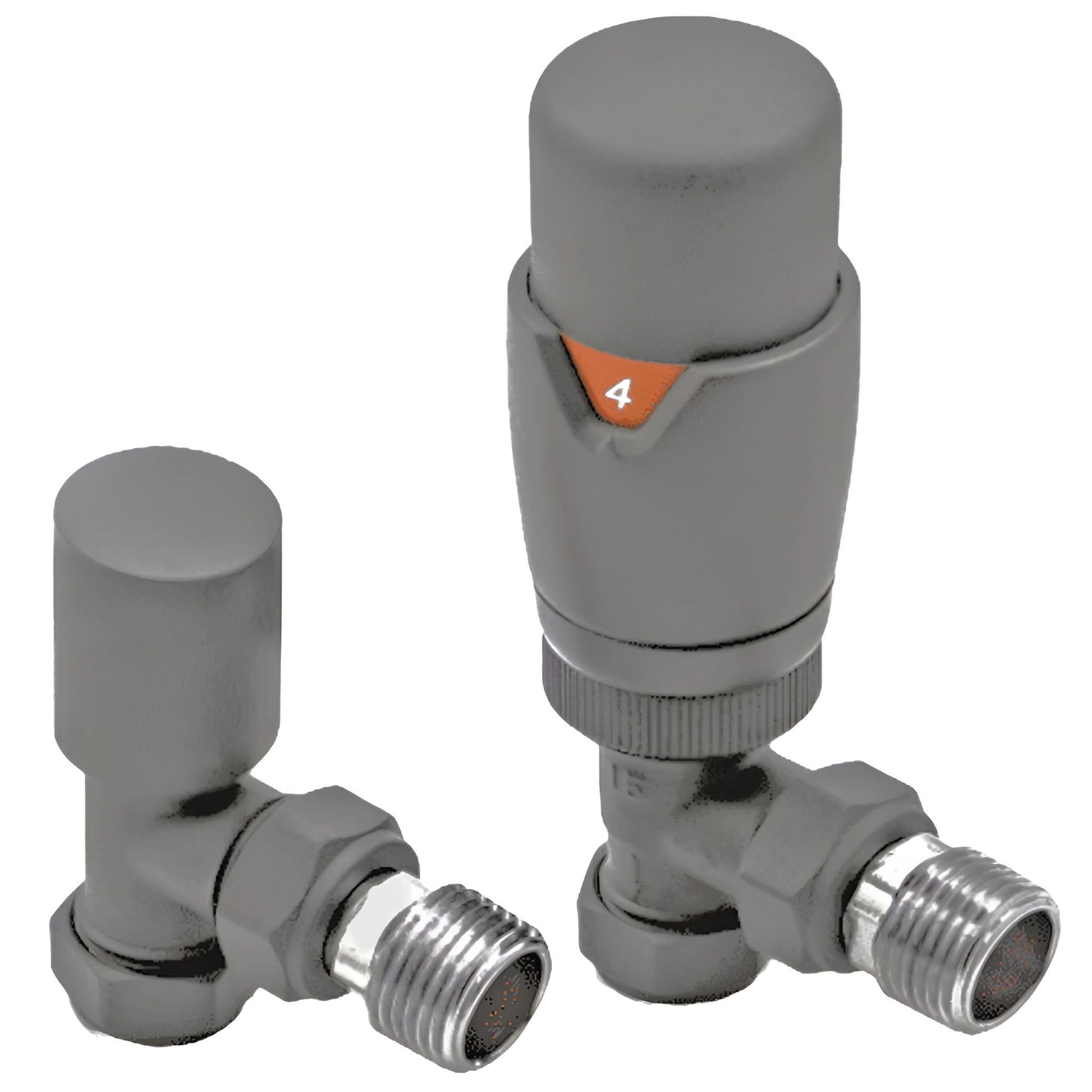 TRV with Lockshield Thermostatic Angled Radiator Valves 15mm
