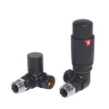 TRV with Lockshield Thermostatic Corner Radiator Valves 15mm