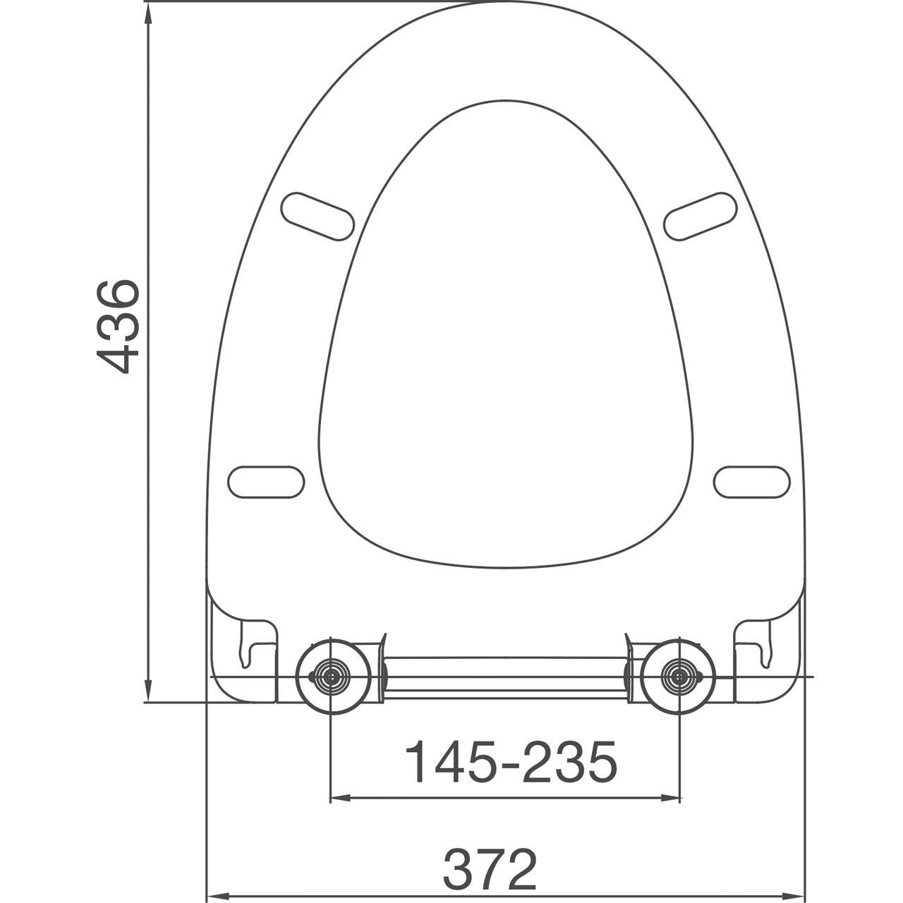 Ceraline Euroshowers Toilet Seat