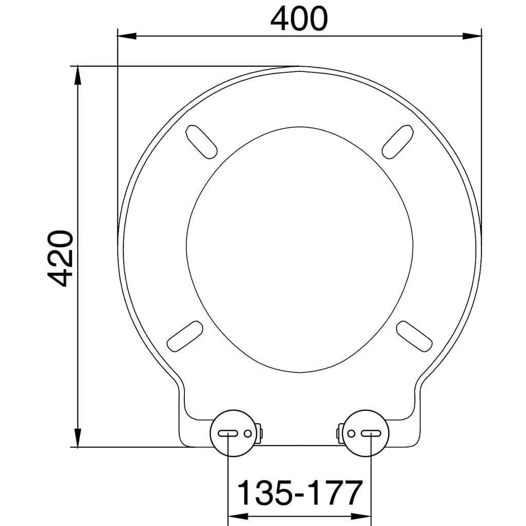 Round Soft Close Toilet Seat