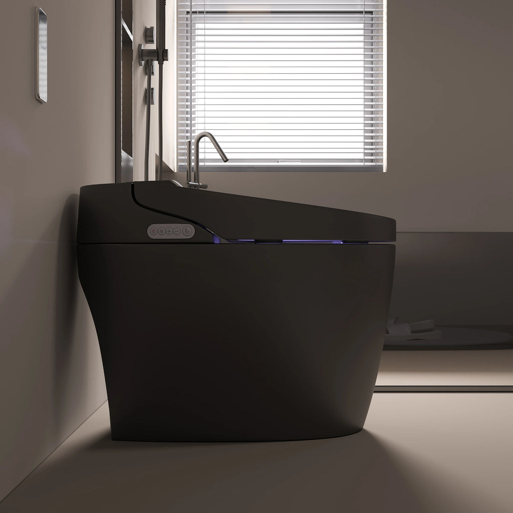 Black Kushiro Luxury High-Tech Japanese Style Smart Toilet & Bidet