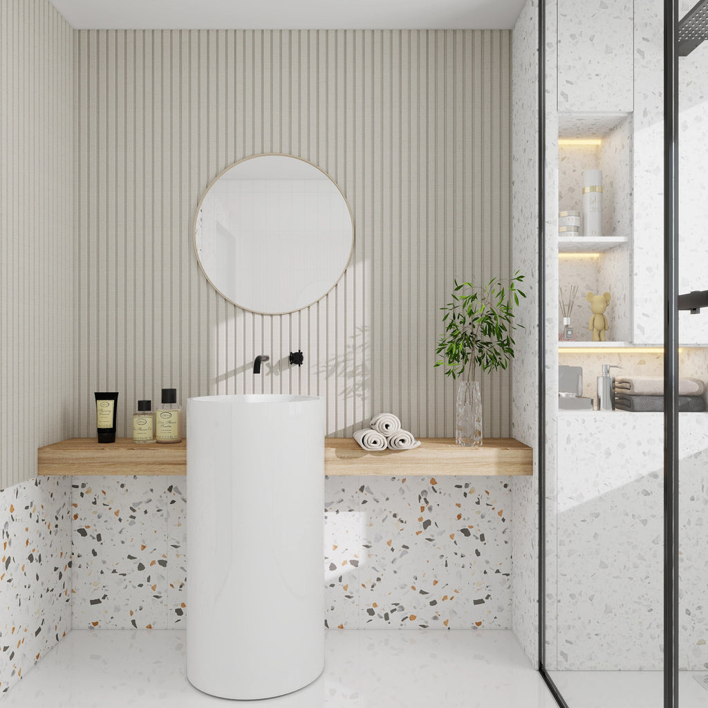 Aluvo Weave Slats Woven Eggshell Waterproof Wall Panel