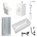 Intro Complete Shower Bath Suite with Vanity Unit