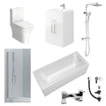 Intro Complete Shower Bath Suite with Vanity Unit