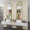 Aluvo Half Round Cream Waterproof Wall Panel