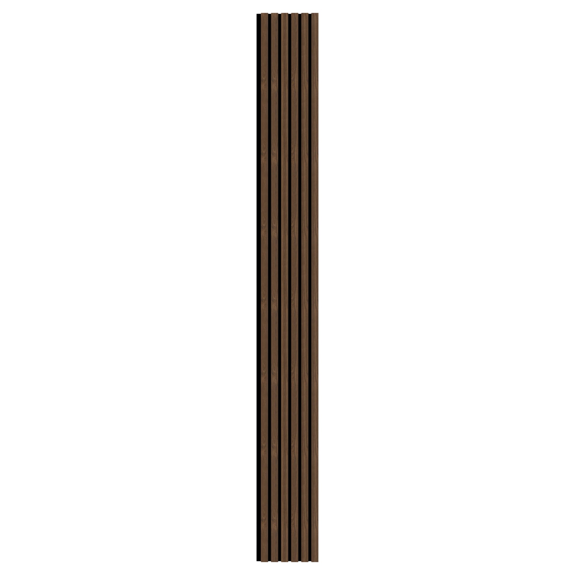 Aluvo 6 Slats Warm Walnut Waterproof Wall Panel