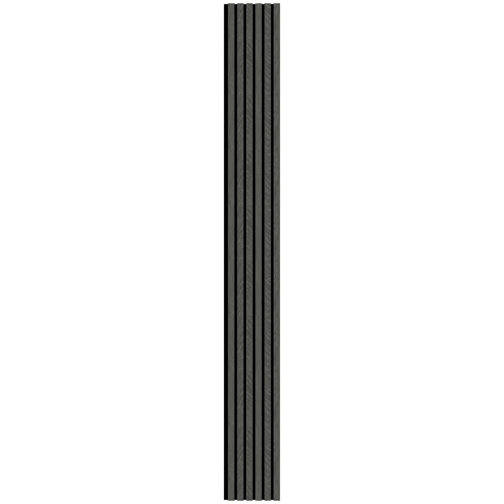 Aluvo 6 Slats Black Wood Waterproof Wall Panel
