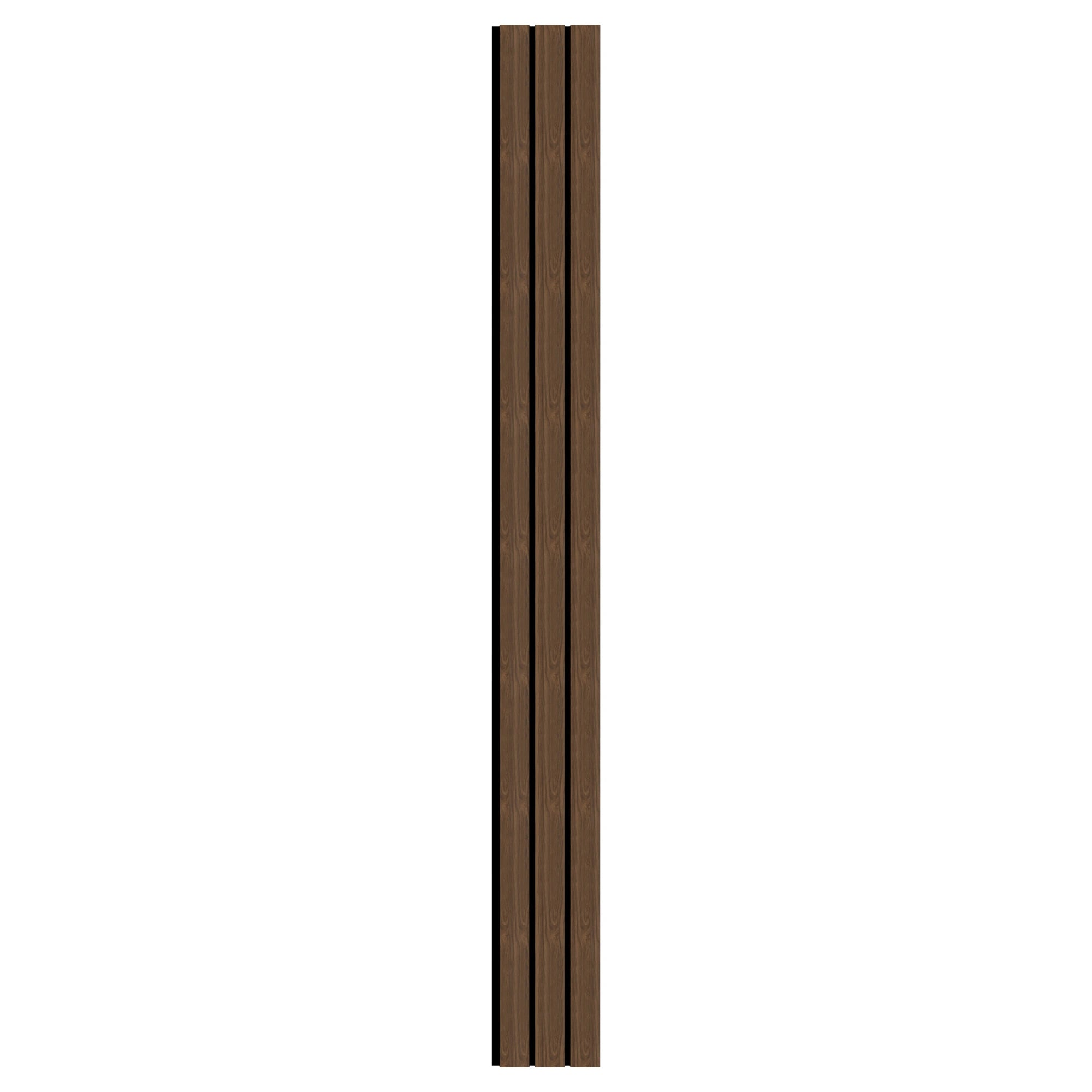 Aluvo 3 Slats Warm Walnut Waterproof Wall Panel
