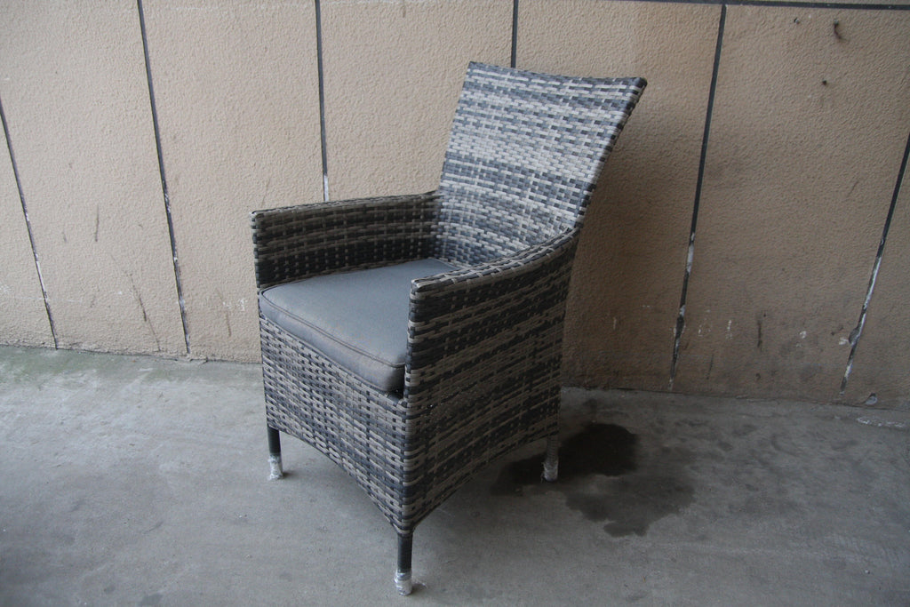 Round Tempered Glass Table With 4 Chairs Furniture Set