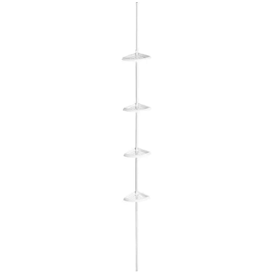 Premier Tension Spring Mount 4 Tier Corner Shelf Unit