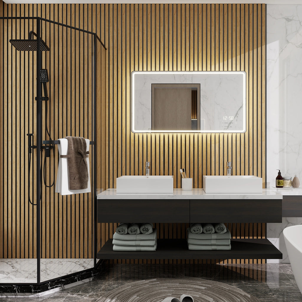 Aluvo 6 Slats Natural Oak Waterproof Wall Panel
