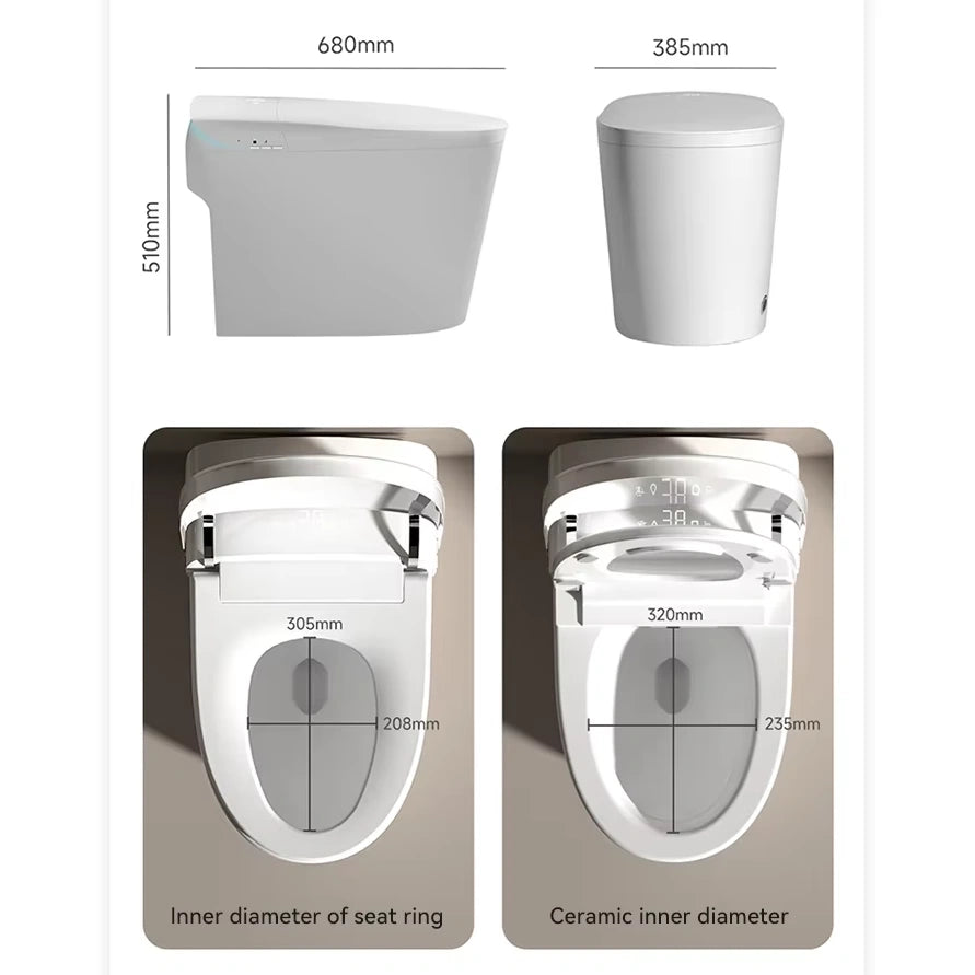 Uzumaki High-Tech Japanese Style Smart Toilet & Bidet