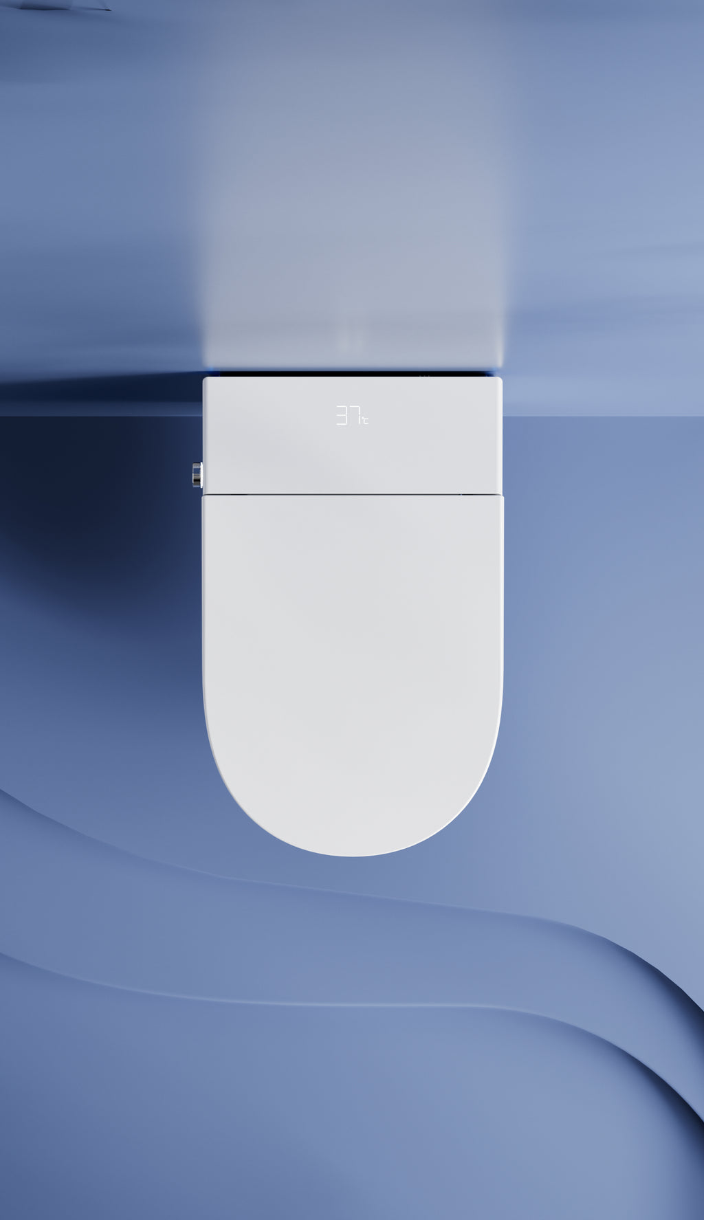Aoi Shima Blue Stripe Japanese Style Smart Toilet & Bidet (Wall Hanging)