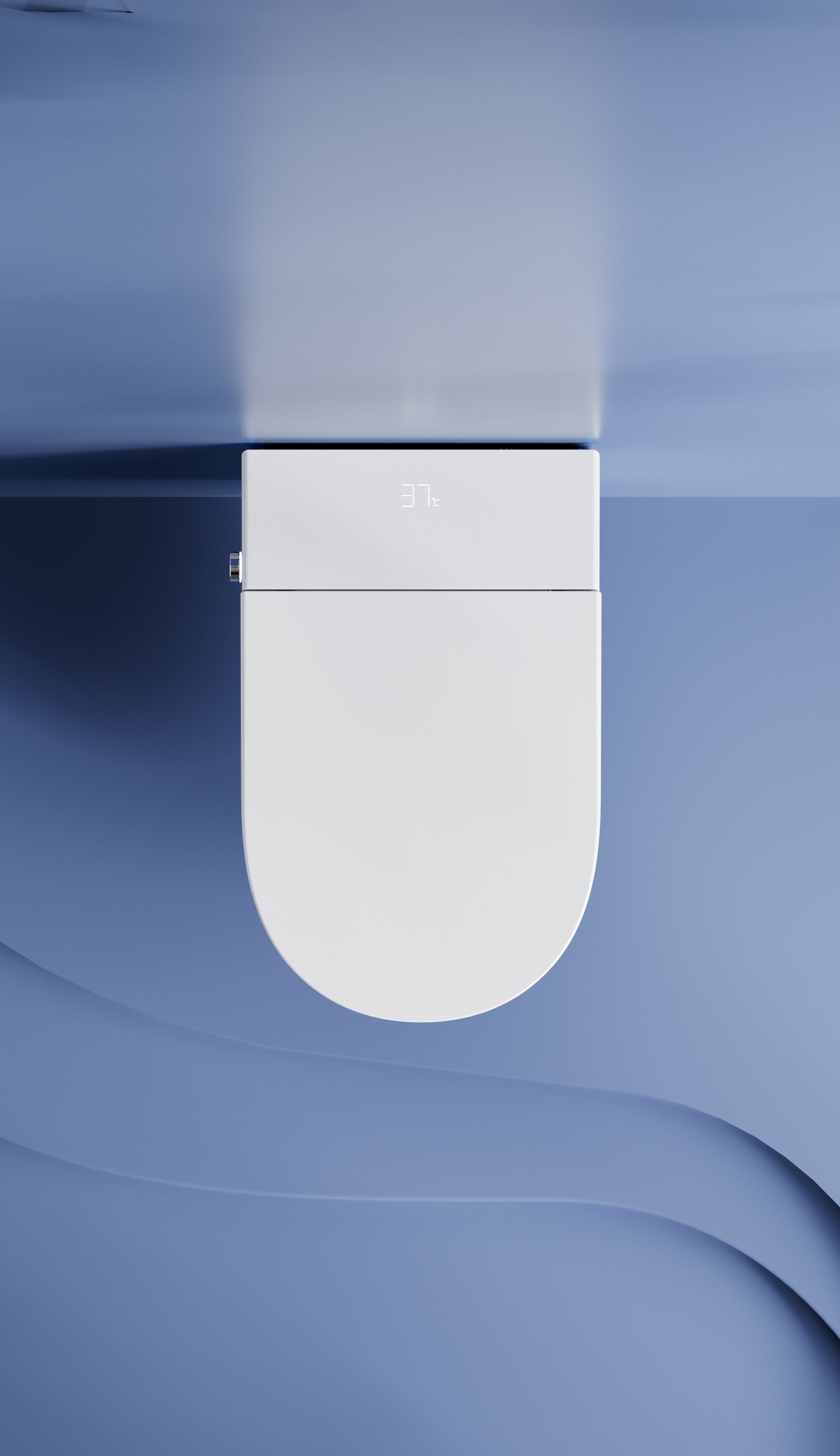Aoi Shima Blue Stripe Japanese Style Smart Toilet & Bidet (Wall Hanging)