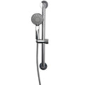 Euroshowers Rounded Stainless Steel Grab Bar Slide Rail Shower Set