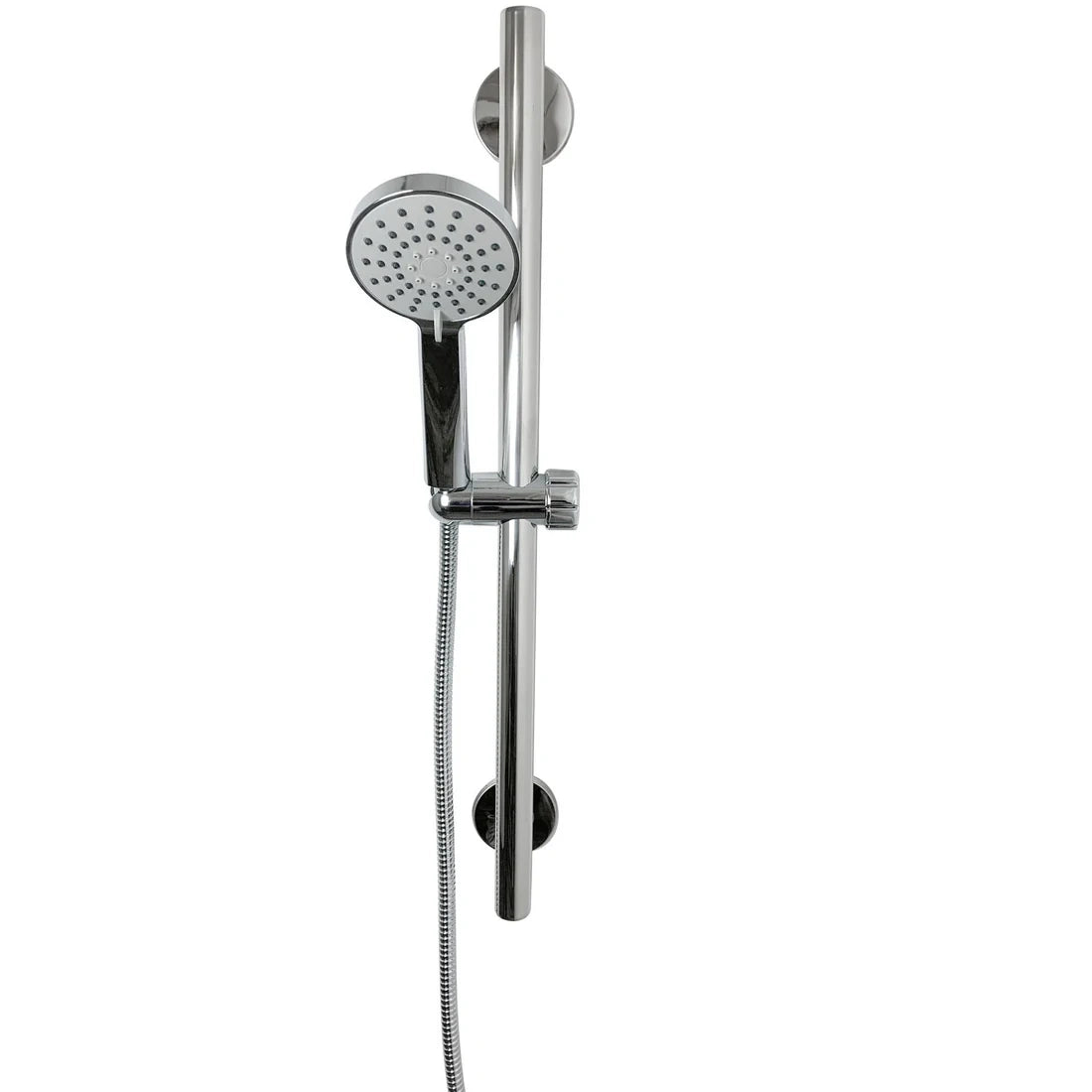 Euroshowers Straight Stainless Steel Grab Bar Slide Rail Shower Set