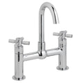Yukka Brooklyn Chrome Bath Filler Tap Pillar Mounted