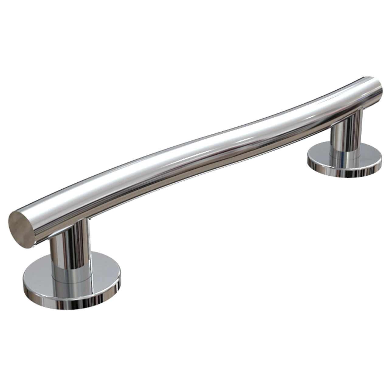 WAVE Contemporary Polished Stainless Steel Grab Rail Bar