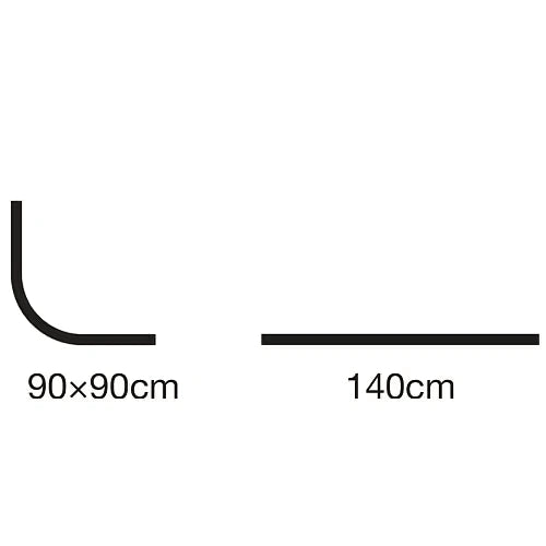 Euroshowers Easy Shower Curtain Rail Track