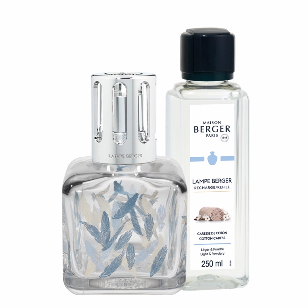 Transparent Feathers Ice Cube Lampe Berger Gift Set