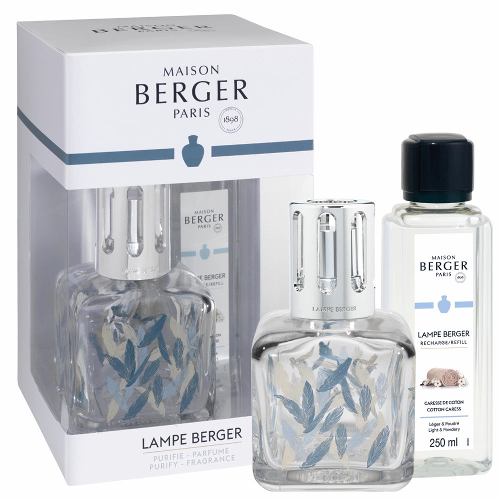 Transparent Feathers Ice Cube Lampe Berger Gift Set