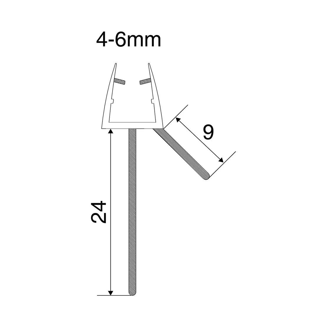 Euroshowers Shower Seal 6mm 49200
