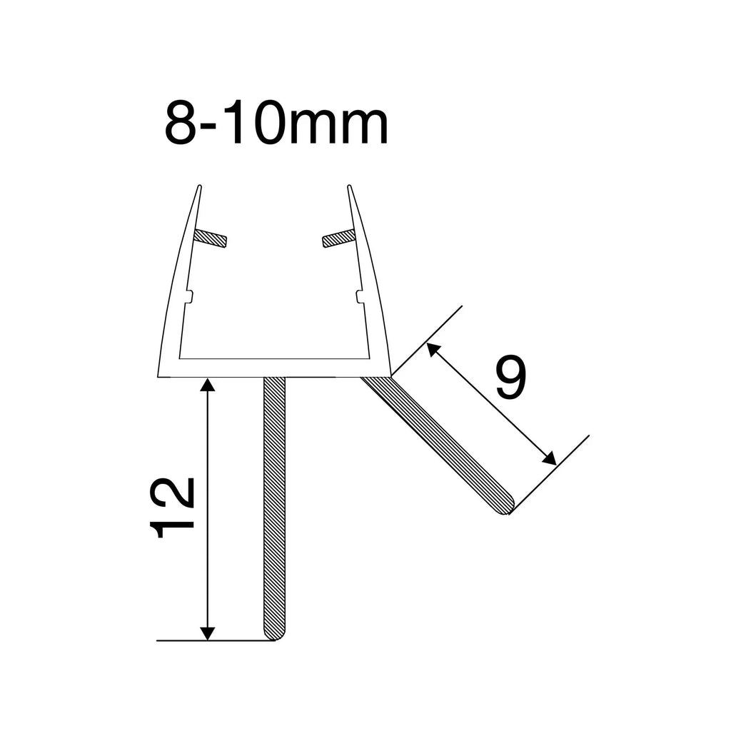 Euroshowers Shower Seal 10mm 49400