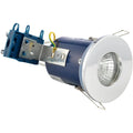 Electralite Fixed Chrome Fire Rated Downlight GU10 IP65