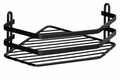 Euroshowers Satina Black Stainless Steel Wire Basket - Single Corner