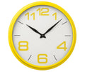 Premier Yellow Finish Frame Wall Clock
